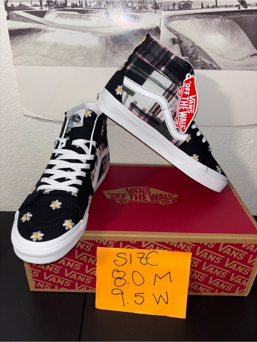 Vans Sk8-Hi sz 8.0 Men’s 9.5 Woman